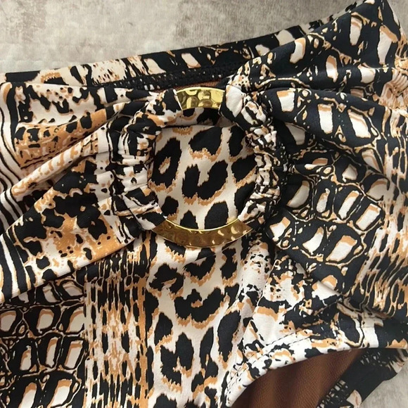 Bleu Rod Beattie Bikini Swimsuit Set Top Size 12 Bottom Size 10 - Picture 8 of 12